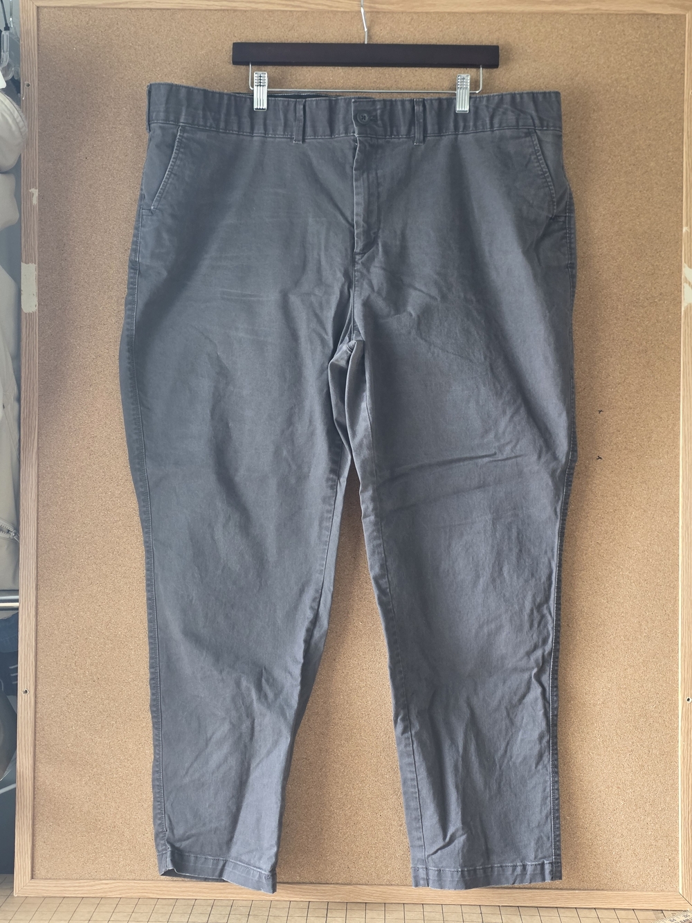 Eddie Bauer Legendwash Stretch Bowery Slim Pants Women’s 24W Gray Cotton Blend